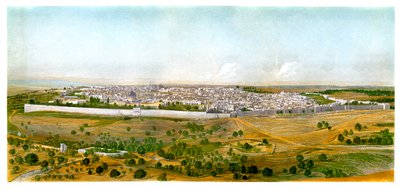 Panorama di Gerusalemme, c. 1870 da W. Dickens
