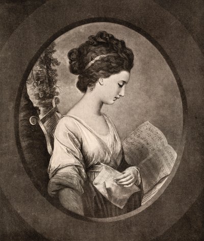 Miss Stephenson, fine XVIII secolo, 1912 da W. Dickinson