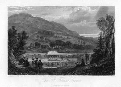 I giochi di St Fillan, Scozia, XIX secolo da W. Forrest