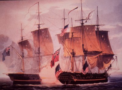 HMS Shannon e USS Chesapeake da John Ward Dunsmore