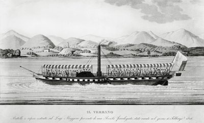 Verbano, primo piroscafo messo in servizio sul Lago Maggiore da John Ward Dunsmore
