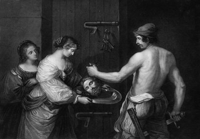 La sua testa fu portata su un piatto e data alla fanciulla, metà XIX secolo da W. H. Egleton