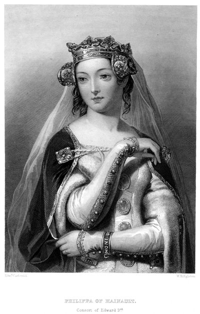 Filippa di Hainault, regina consorte di Edoardo III da W. H. Egleton