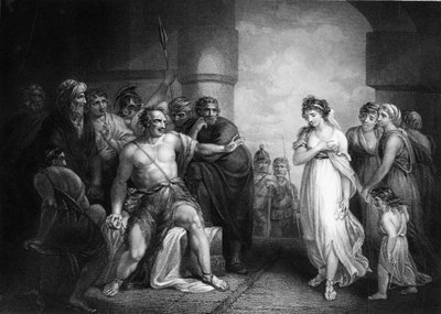 I Filistei lo presero e gli cavarono gli occhi, metà del XIX secolo da W. H. Egleton
