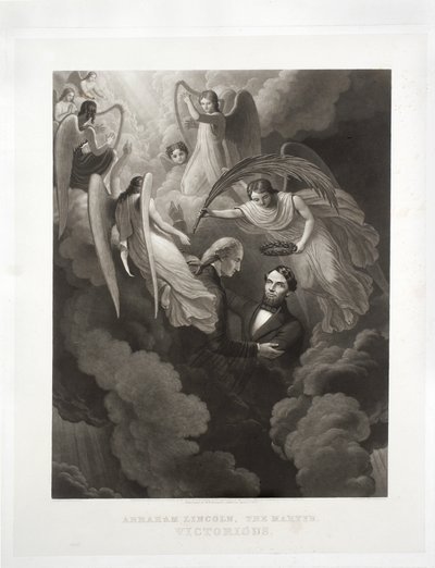 Abraham Lincoln, Il Martire, Vittorioso, inciso da John Sartain, c.1866 da W. H. Hermans