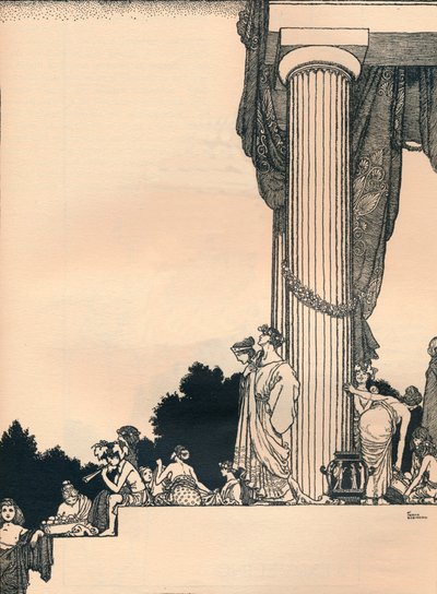 Sogno di una notte di mezza estate, Atto 1, Scena 1, 1914 da William Heath Robinson