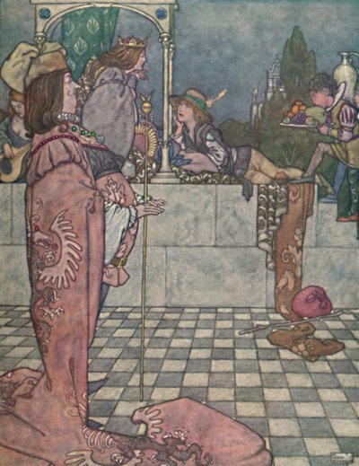 Non è venuto per corteggiarla, ha detto, c1930 da William Heath Robinson