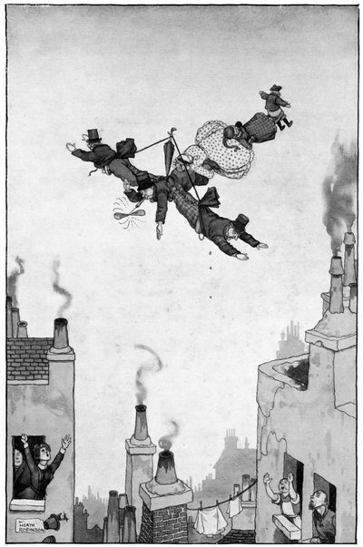 Umorismo del volo, c1920 da William Heath Robinson