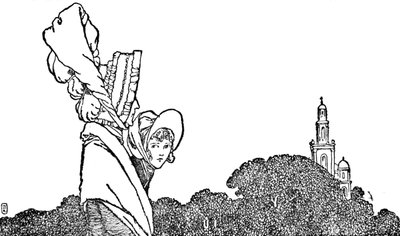 Karen e la vecchia signora andarono in chiesa, c1930 da William Heath Robinson