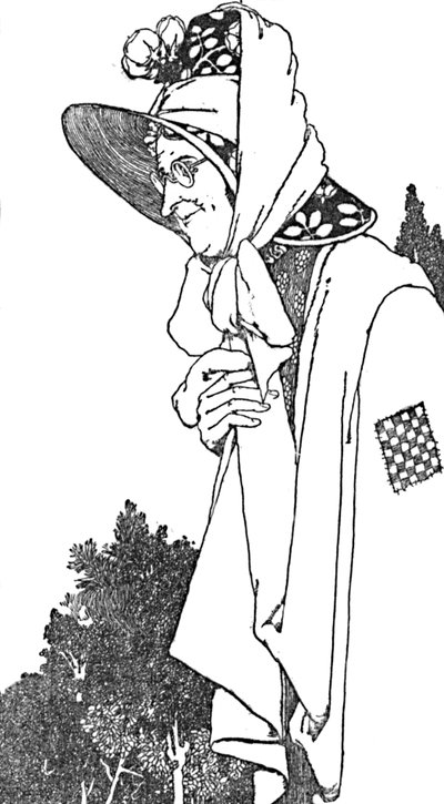 Indossava un grande cappello, con i fiori più belli, c1930 da William Heath Robinson