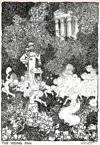 Il giovane Pan - Fase uno, c1920 da William Heath Robinson