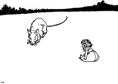 Povera piccola cosa! Disse il topo di campagna da William Heath Robinson