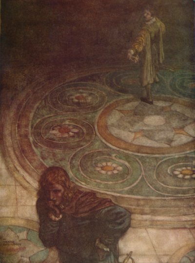 Viola: Eppure una lotta barbara! Chiunque io corteggi, vorrei essere sua moglie., 1923 da William Heath Robinson