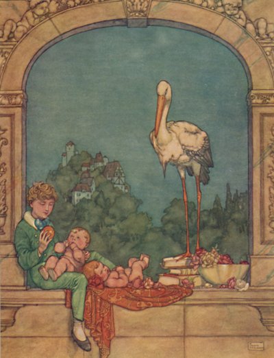 Gli porteremo due piccoli, un fratello e una sorella, c1930 da William Heath Robinson