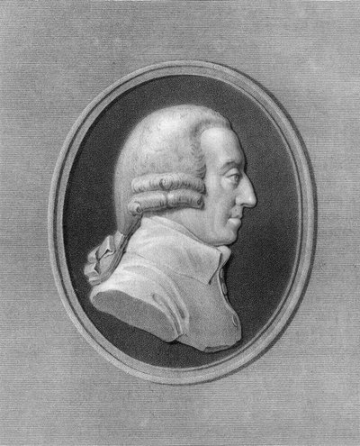 Adam Smith, filosofo ed economista scozzese del XVIII secolo, 1836 da W. Holl