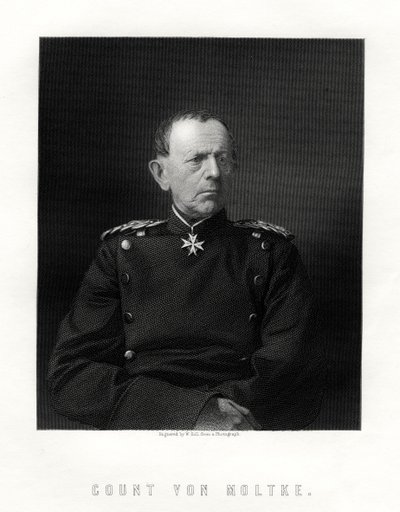 Conte von Moltke, 1800-1891, famoso feldmaresciallo tedesco, XIX secolo da W. Holl
