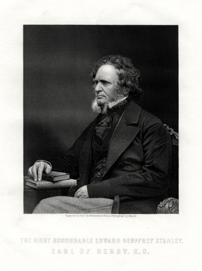 Edward Geoffrey Smith-Stanley, 14º conte di Derby, statista britannico da W. Holl