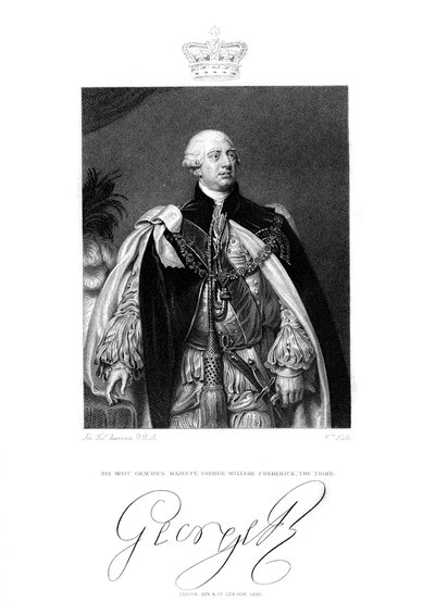 Giorgio III, re di Gran Bretagna e Irlanda, XIX secolo da W. Holl