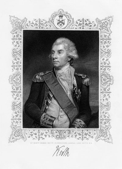 George Keith Elphinstone, 1° visconte Keith, ammiraglio britannico, 19° secolo da W. Holl