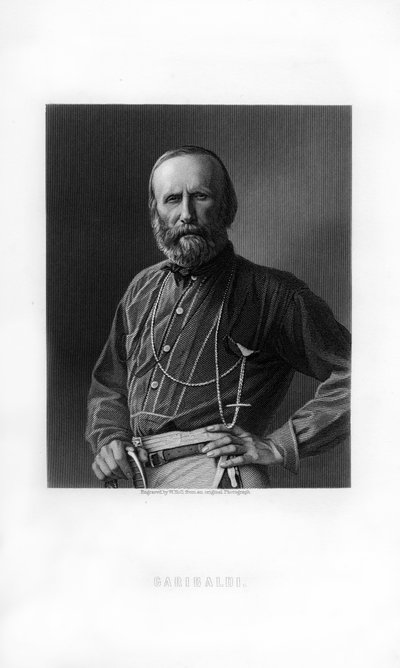 Giuseppe Garibaldi, patriota e soldato italiano del Risorgimento, 1893 da W. Holl