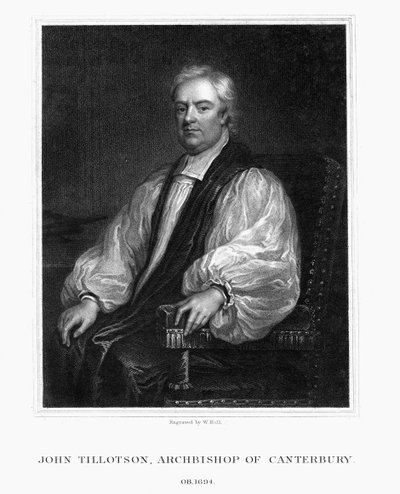 John Tillotson, arcivescovo di Canterbury, 1832 da W. Holl