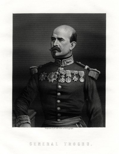 Louis Jules Trochu, leader militare e politico francese, XIX secolo da W. Holl