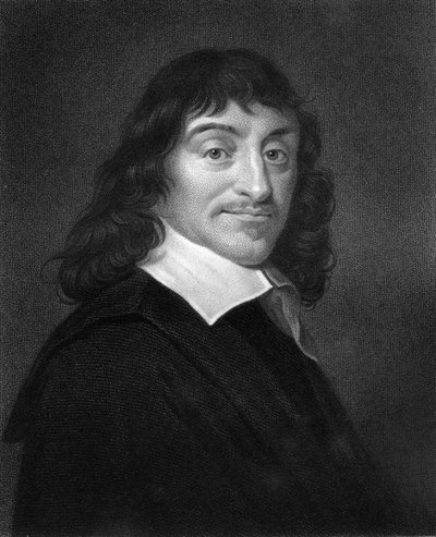 René Descartes, filosofo e matematico francese del XVII secolo, 1836 da W. Holl