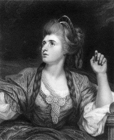 Sarah Siddons, attrice tragica inglese, 1836 da W. Holl