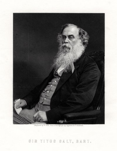 Sir Titus Salt, produttore e benefattore britannico, XIX secolo da W. Holl
