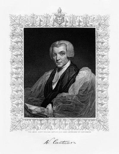 William Howley, arcivescovo di Canterbury, XIX secolo da W. Holl