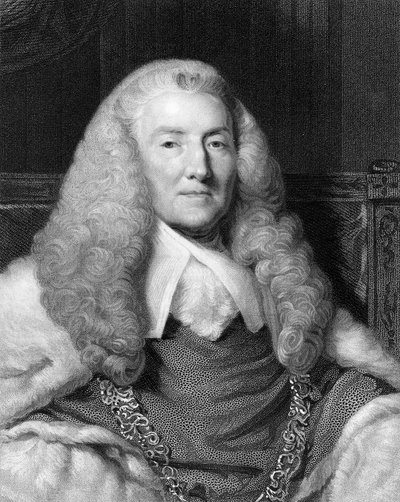 William Murray, 1° Conte di Mansfield, giudice e politico britannico del XVIII secolo, 1836 da W. Holl