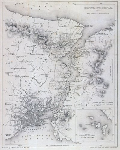 Costantinopoli e il Bosforo, c.1850 da W Hughes