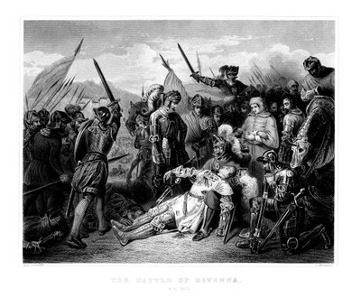 La battaglia di Ravenna, 11 aprile 1512, 1875 da W. Hulland