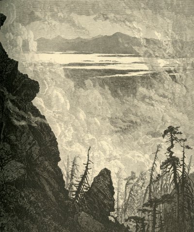 Scorcio del Lago Champlain, dalla vetta, 1874 da W. J. Linton