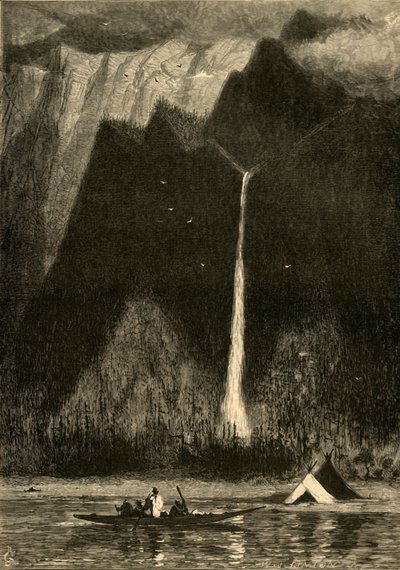 Multanomah Falls, 1872 da W. J. Linton
