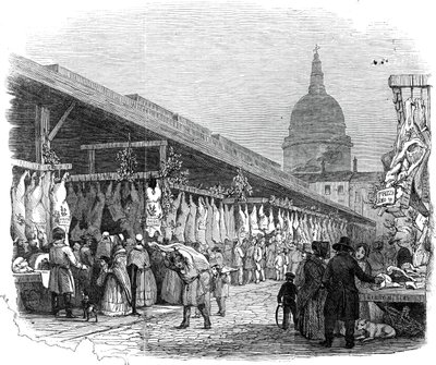 Mercato di Newgate, alla Vigilia di Natale da W. J. Linton