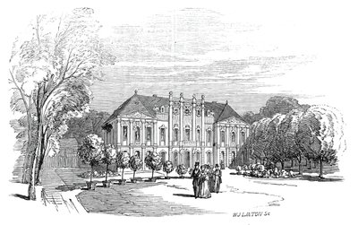 Palazzo di Tenneburg - dal disegno di Sua Altezza Reale il Principe Alberto da W. J. Linton