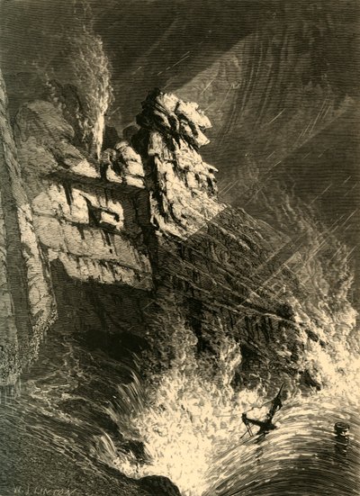 Il corno spumeggiante in una tempesta, 1872 da W. J. Linton
