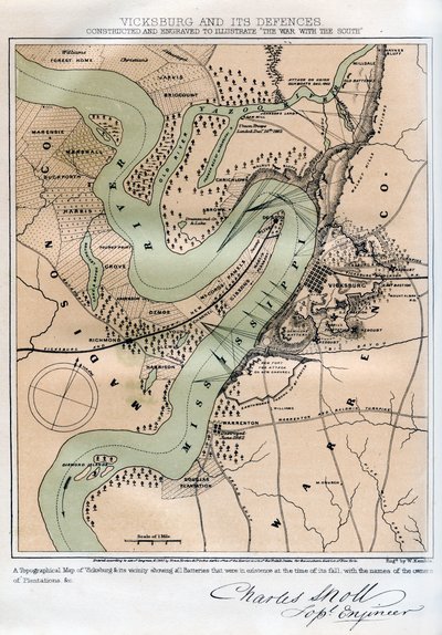 Vicksburg, Mississippi, e le sue difese da W Kemble