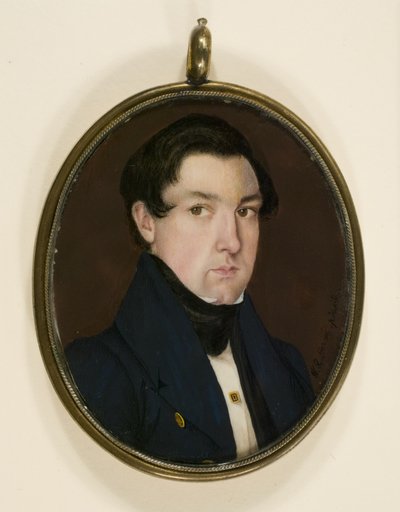Ritratto in miniatura di Ebenezer White, c.1837 da W. R. Herve