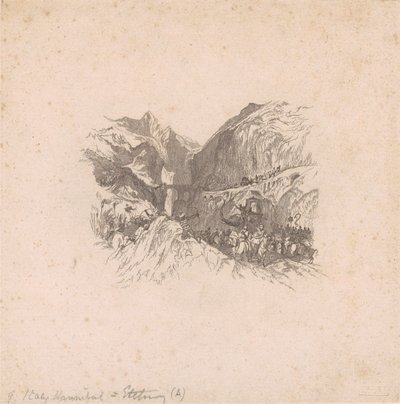 Annibale che attraversa le Alpi (vignette) da W. R. Smith