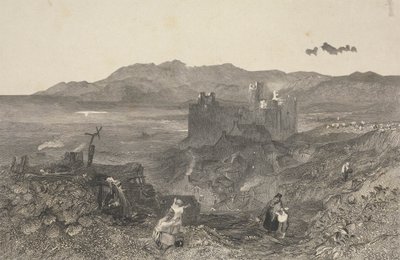 Castello di Harlech, Galles del Nord da W. R. Smith