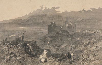 Castello di Harlech, Galles del Nord da W. R. Smith