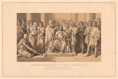 Incoronazione di Harold Re degli Anglo-Sassoni, A.D. 1066 da W Ridgway