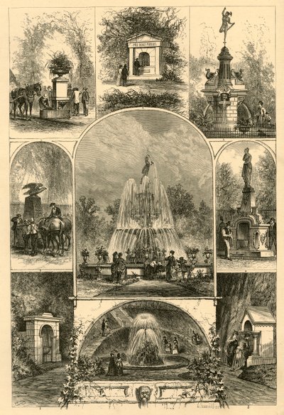 Fontane a Filadelfia, 1874 da W. Roberts