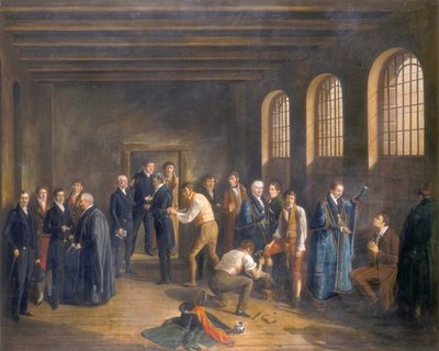 La prigione di Newgate la mattina dell