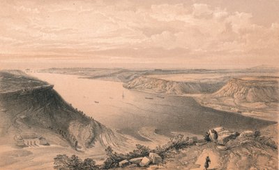 Il lato nord del porto di Sebastopoli, dalla cima del porto, 1856 da W Trask