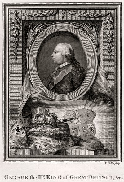 Giorgio III, Re di Gran Bretagna, 1777 da W. Walker