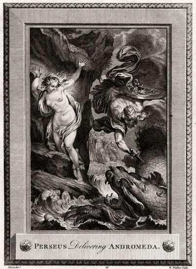 Perseo libera Andromeda, 1775 da W. Walker