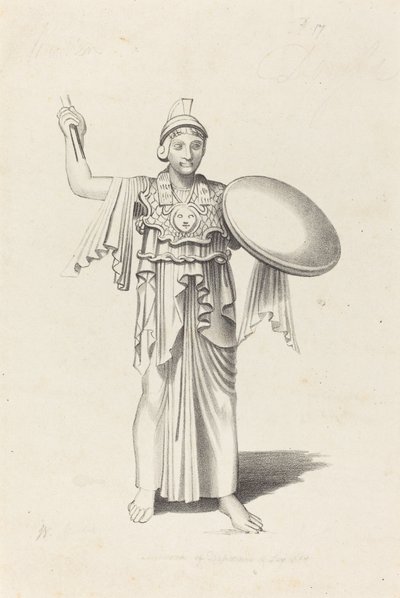 Minerva, da un bronzo di Dedalo da W. Walton after John Flaxman